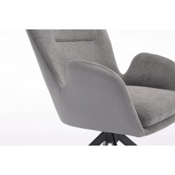 Clara Swivel Dining Chair Grey